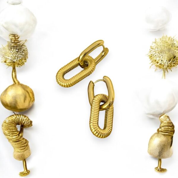 Auriel Triple Pearl Earrings